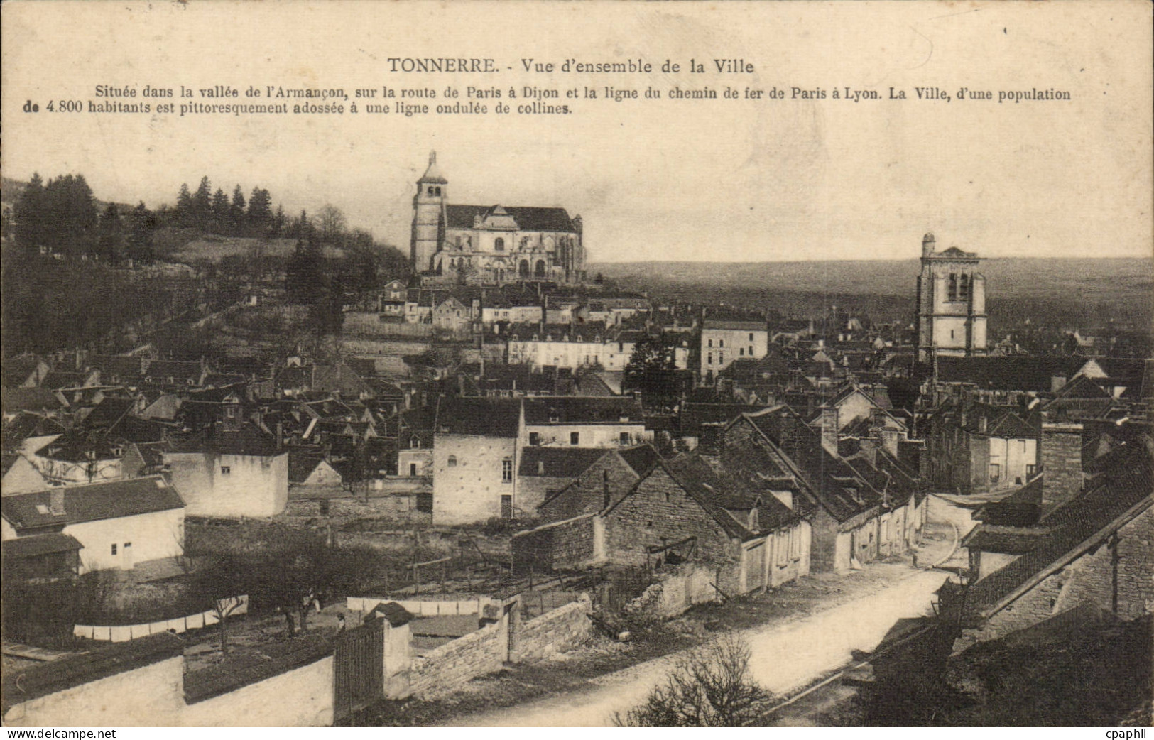 CPA Tonnerre Vue d'ensemble