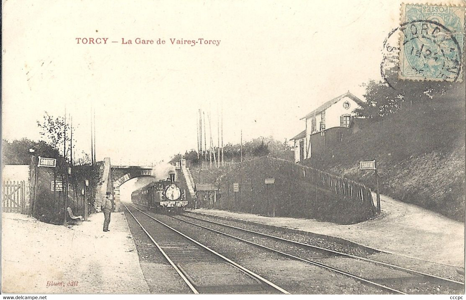 CPA Torcy La Gare de Vaires-Torcy
