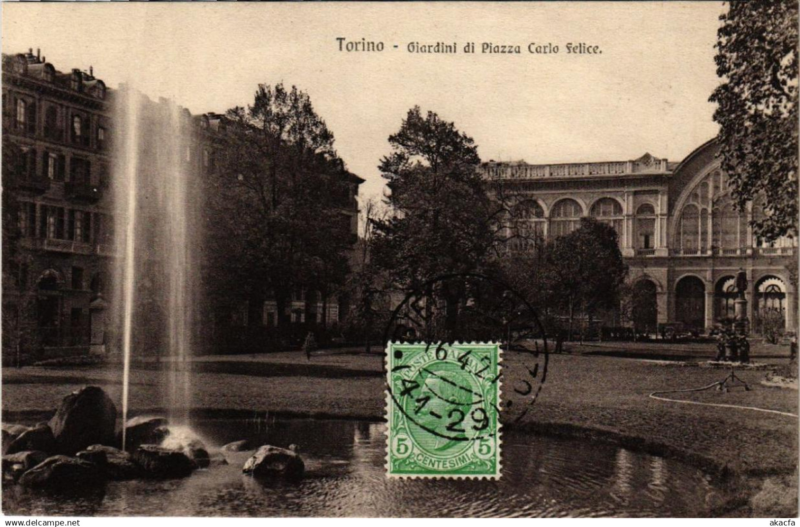 CPA TORINO Giardini di Piazza Carlo Felice ITALY (540687)