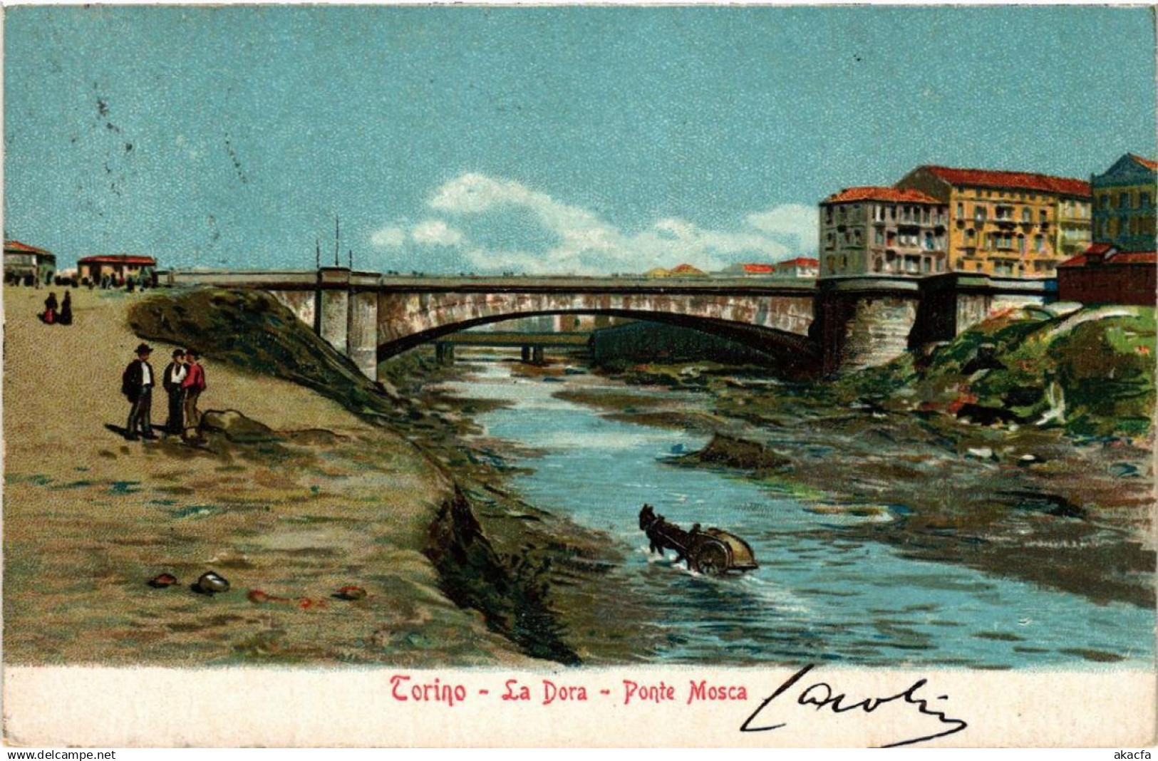 CPA TORINO La Dora, Ponte Mosca ITALY (542803)