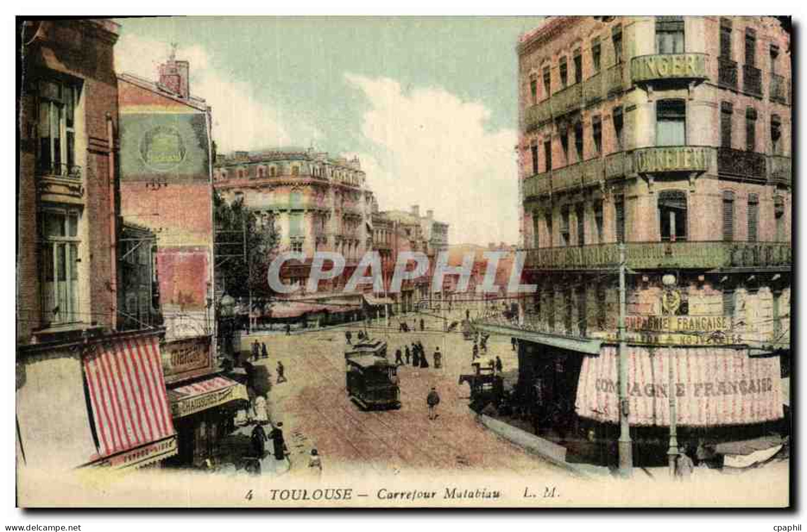 CPA Toulouse Carrefour Matabiau