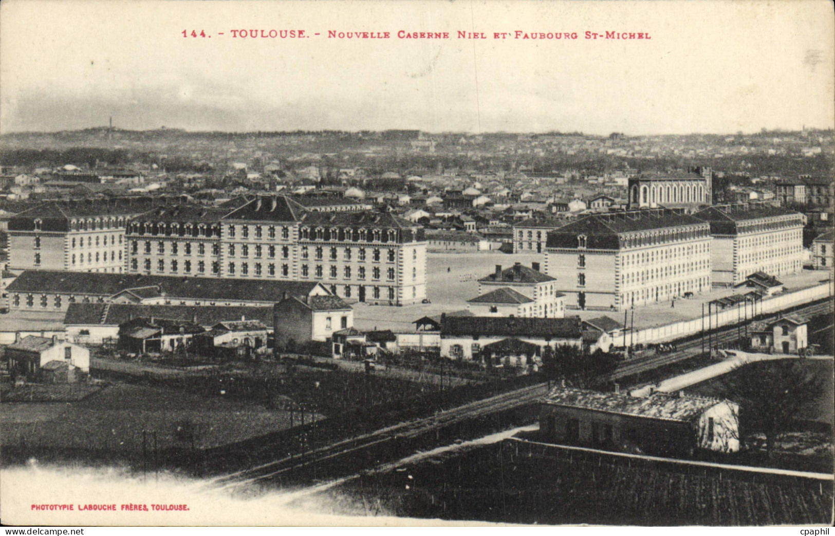 CPA Toulouse Nouvelle Caserne Niel Et Fauaouro