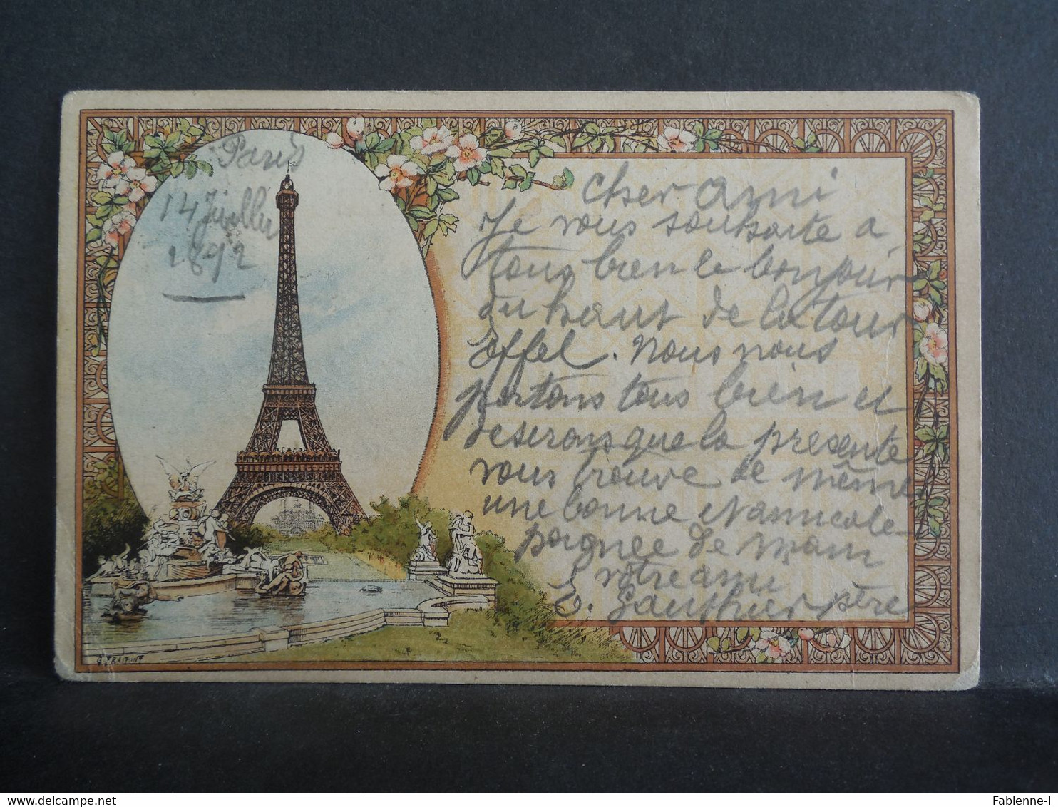 CPA - Tour Eiffel 1892