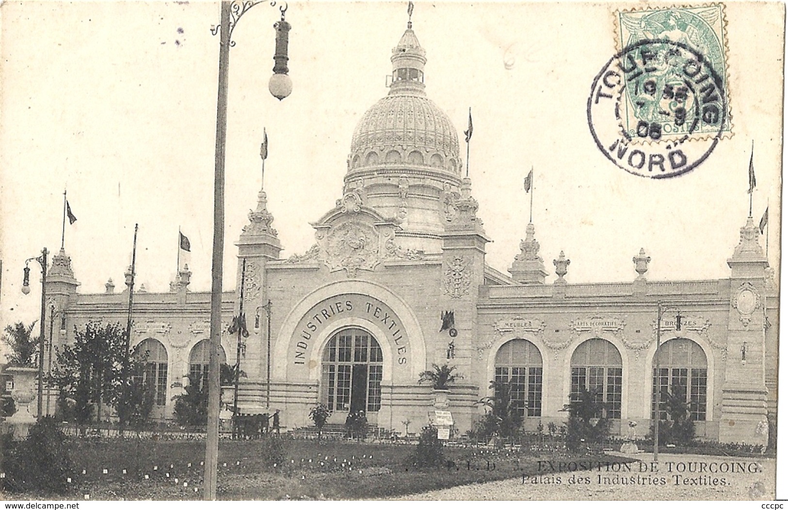 CPA Tourcoing Palais des Industries Textiles