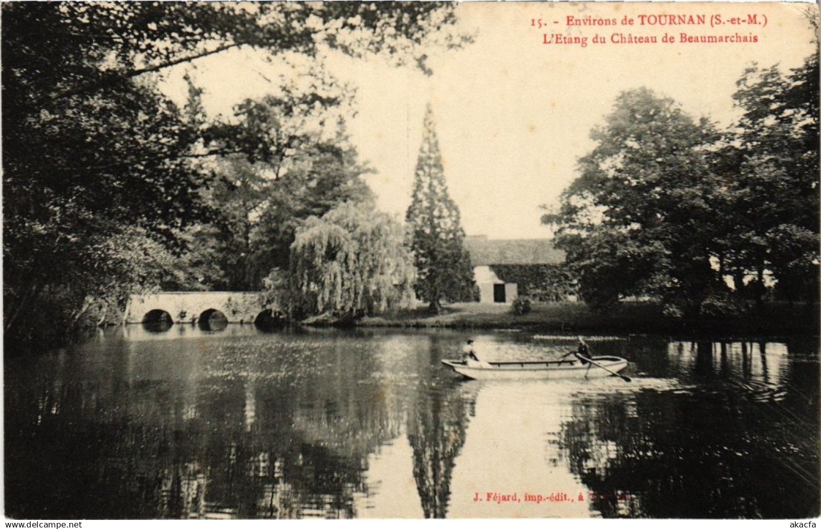 CPA TOURNAN-en-BRIE Env - Etang du Chateau de Beaumarchais (1298927)