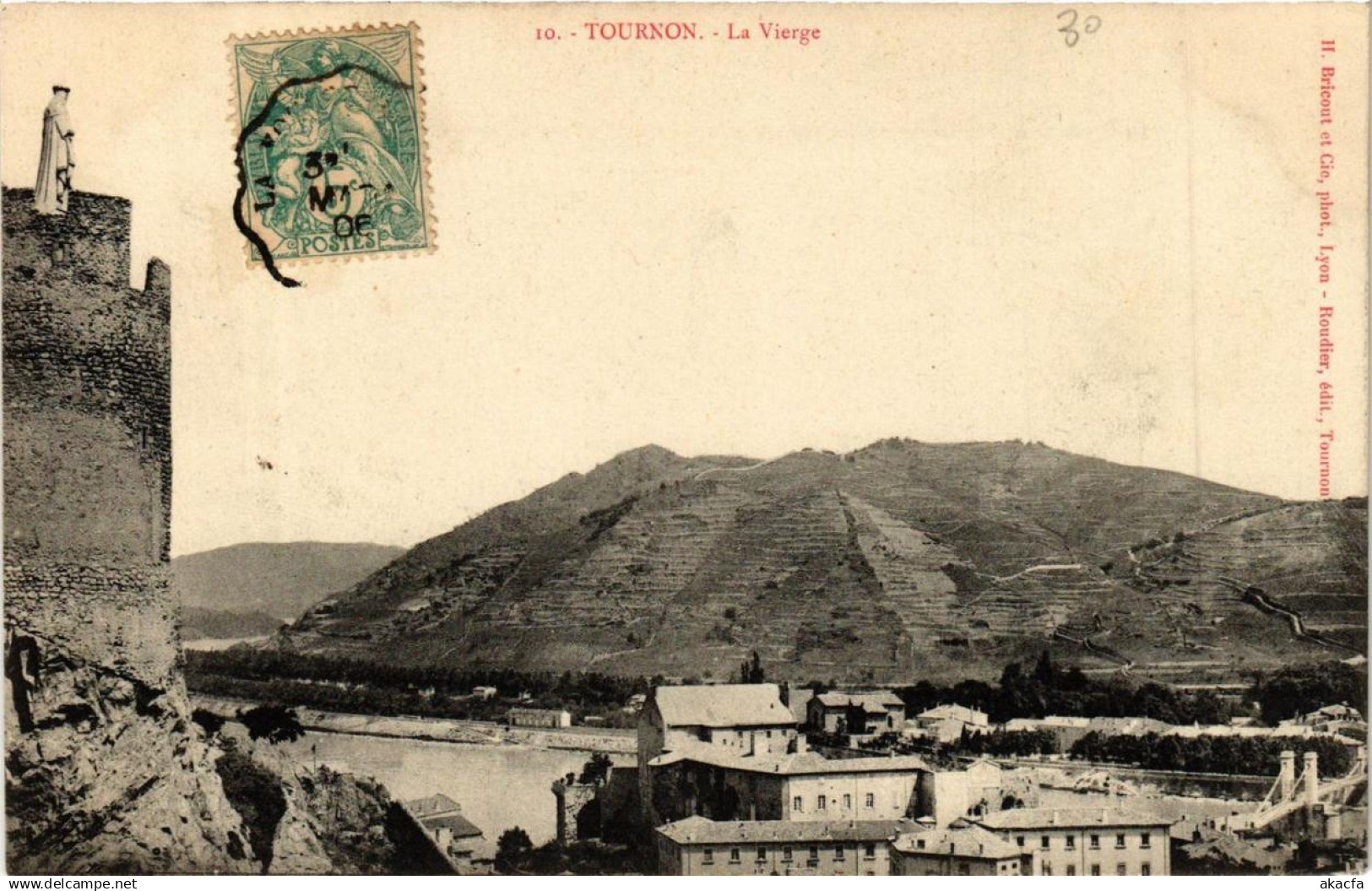CPA TOURNON La Vierge (660801)