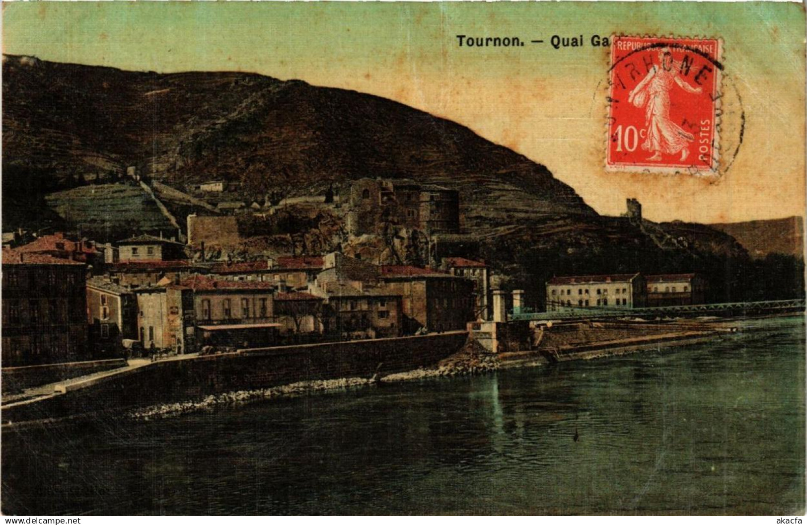 CPA TOURNON Quai (660803)