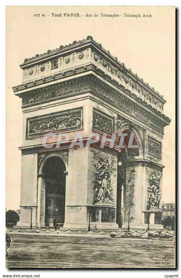 CPA Tout Paris Arc de Triomphe
