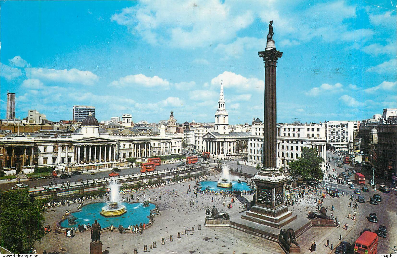 CPA TRAFALGAR SQUARE & NELSON'S COLUMN  LONDON