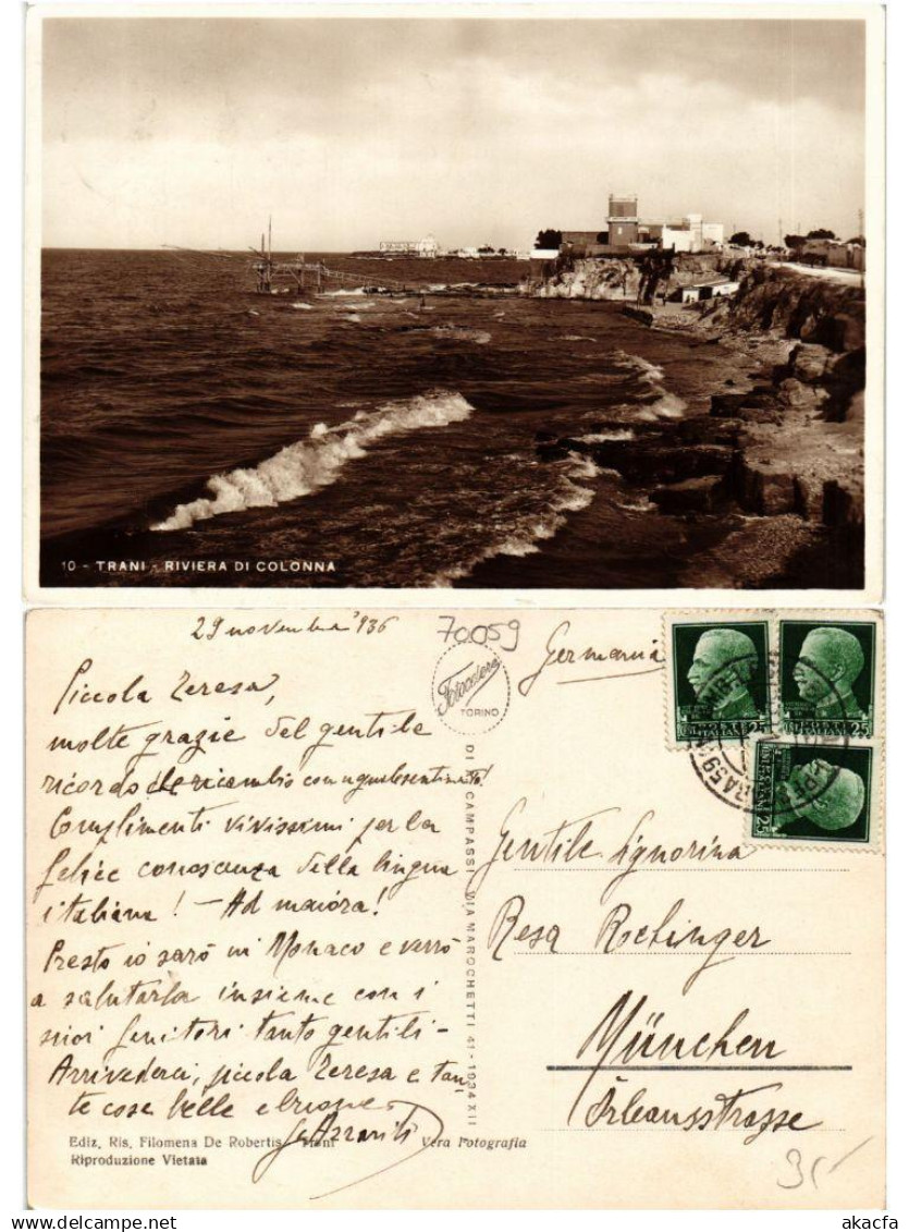 CPA TRANI Riviera di Colonna ITALY (531518)