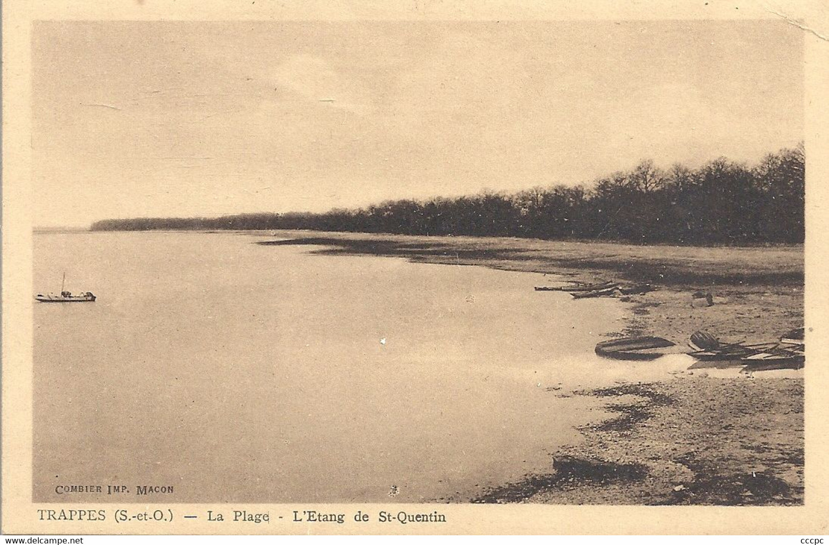 CPA Trappes La Plage l'Etang de St-Quentin