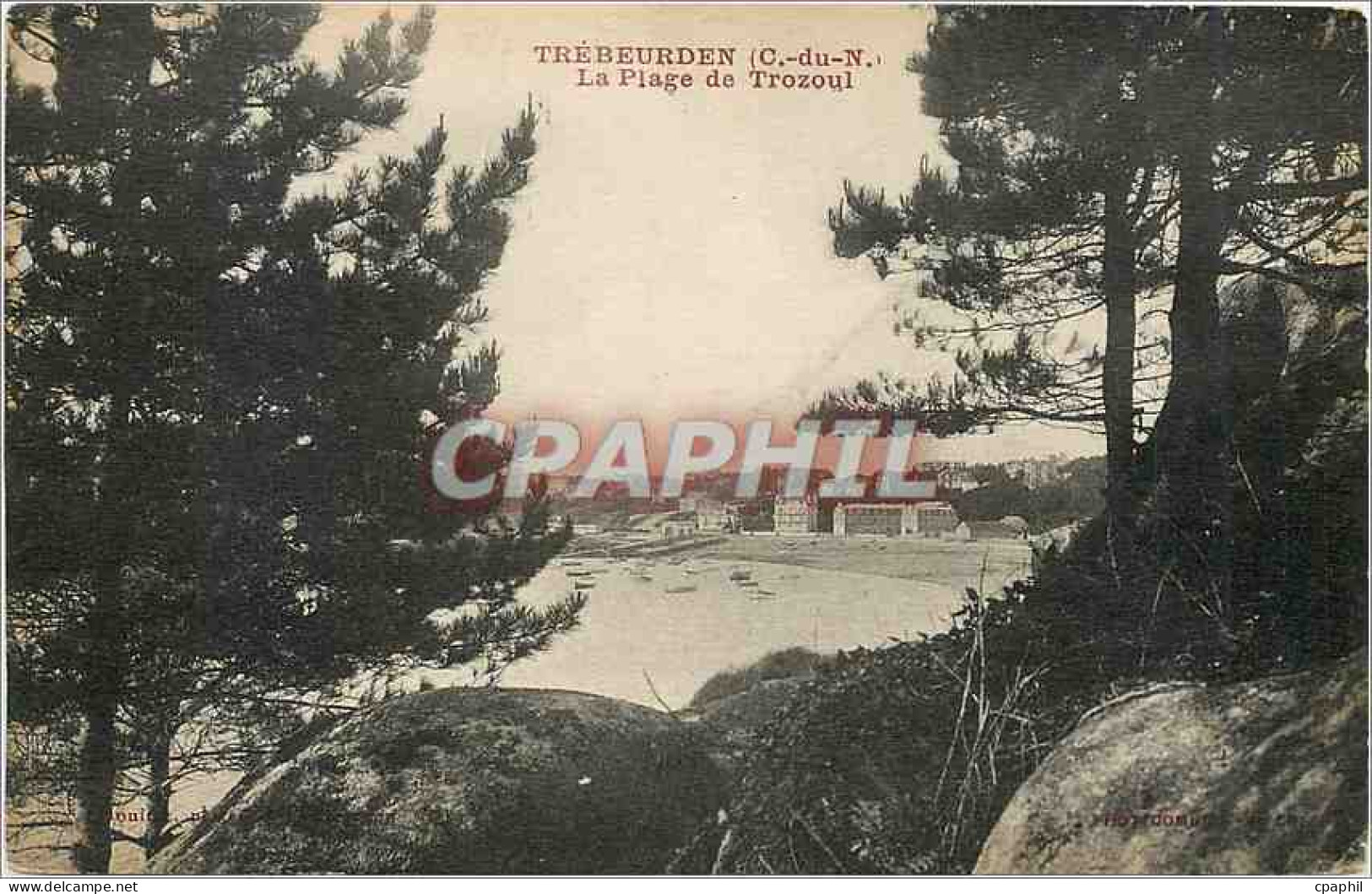CPA Trebeurden C du N La Plage de Trozoul