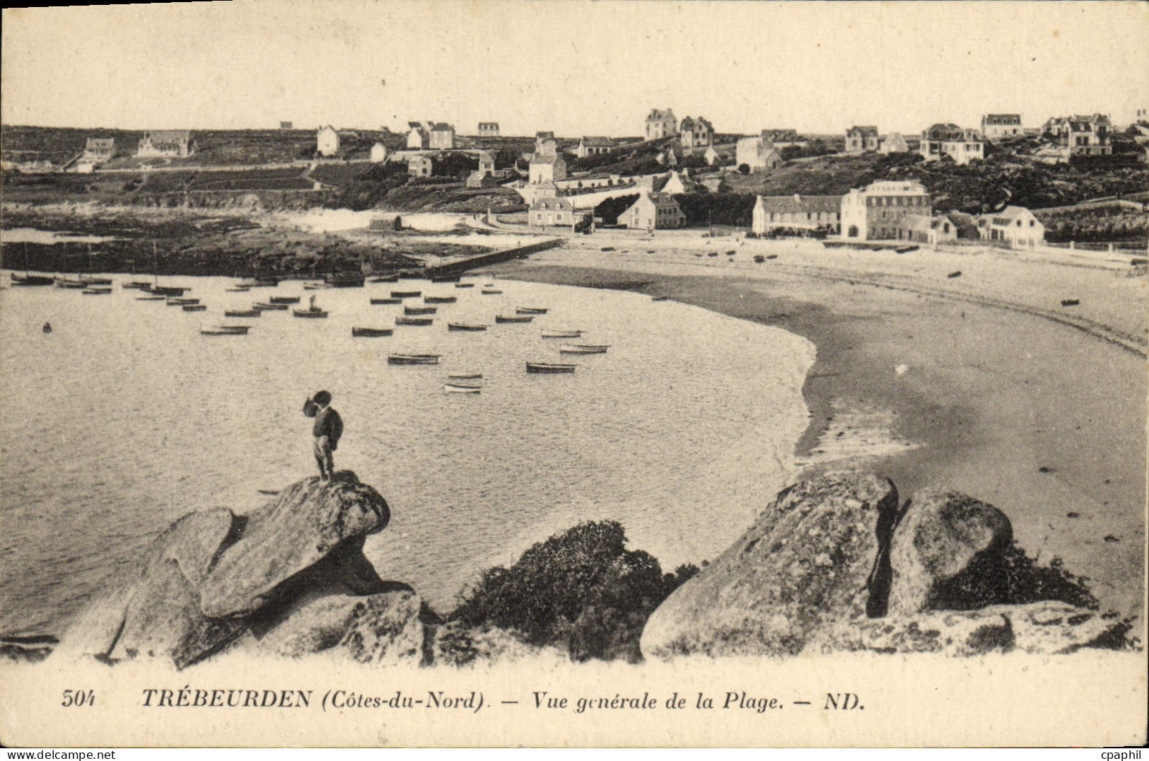 CPA Trebeurden Vue Generale De la Plage