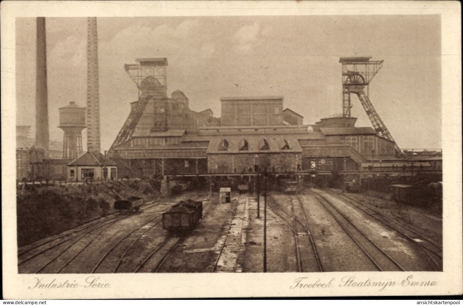 CPA Treebeek Brunssum Limburg Niederlande, Staatsmijn Emma