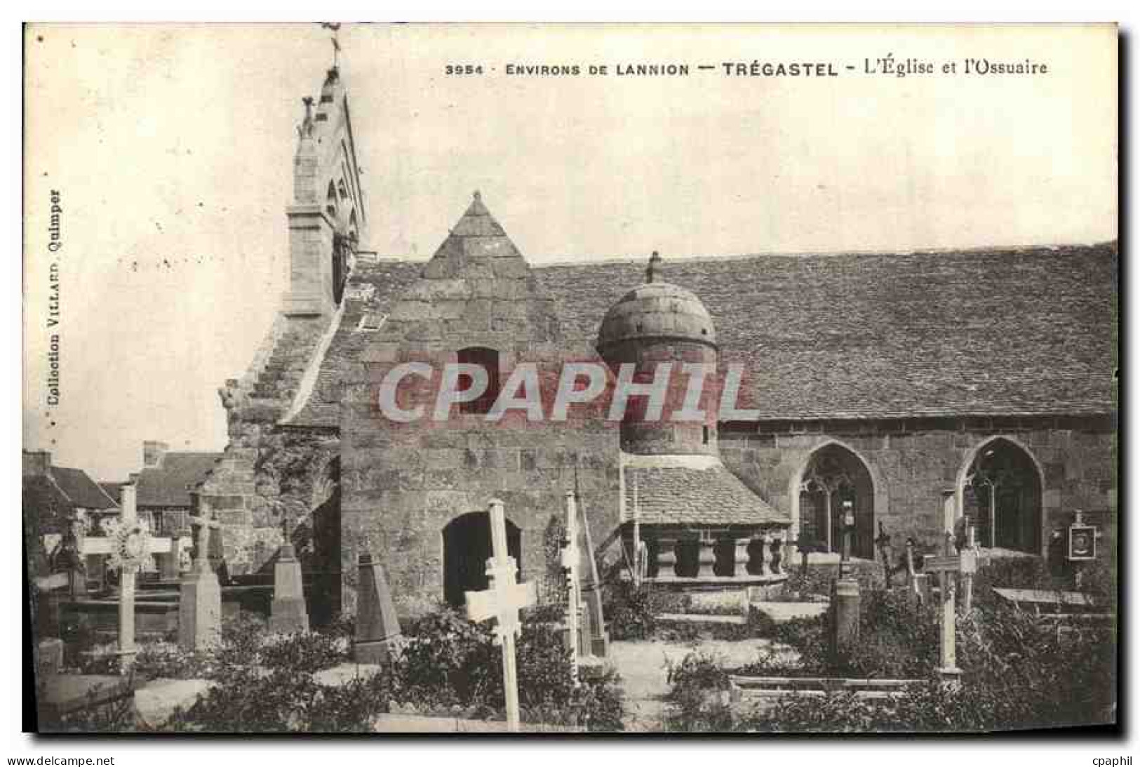 CPA Tregastel L Eglise et l Ossuaire