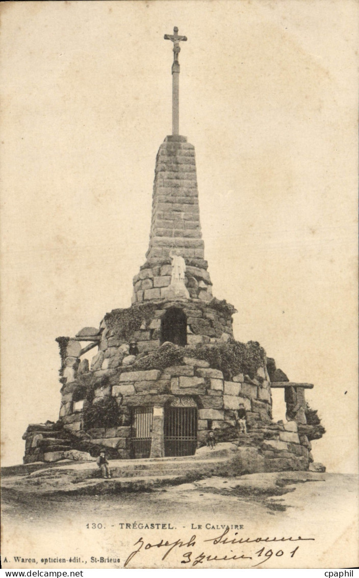CPA Tregastel Le Calvaire