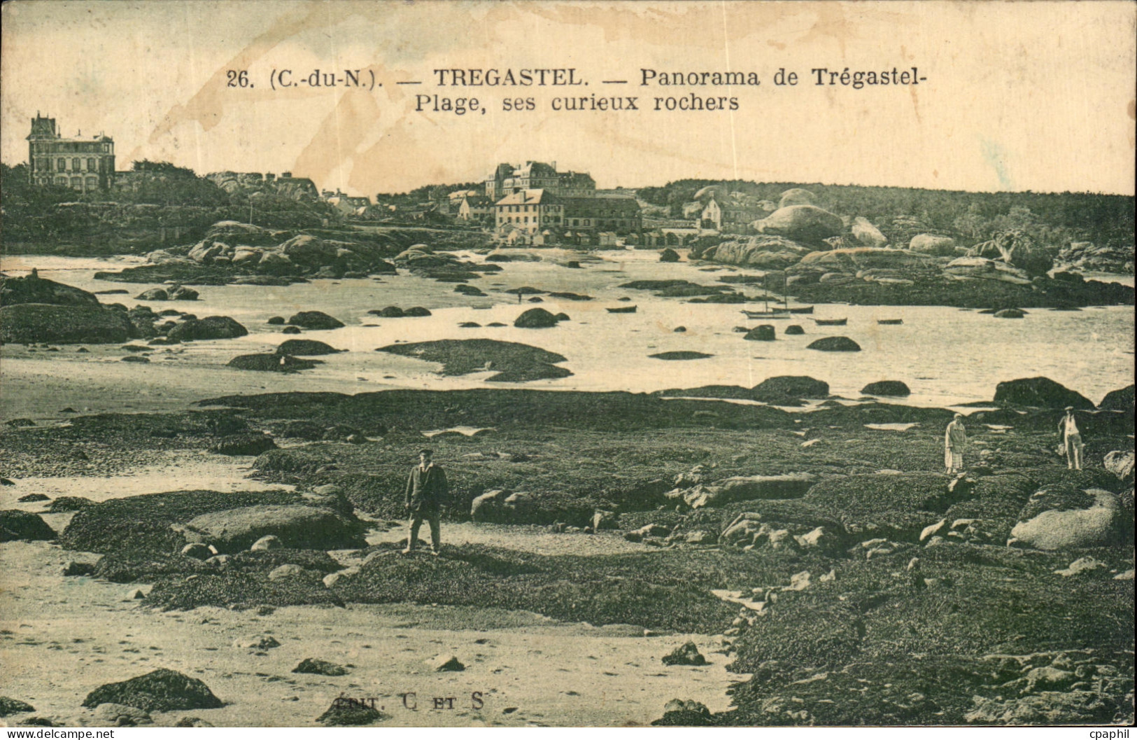 CPA Tregastel Panorama De Tregastel Plage Ses Curieux Rochers