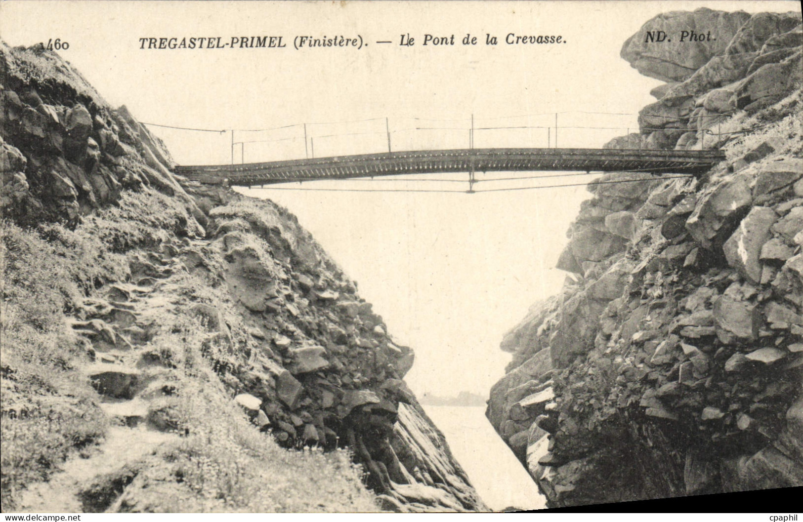 CPA Tregastel Primel Le Pont de la Crevasse
