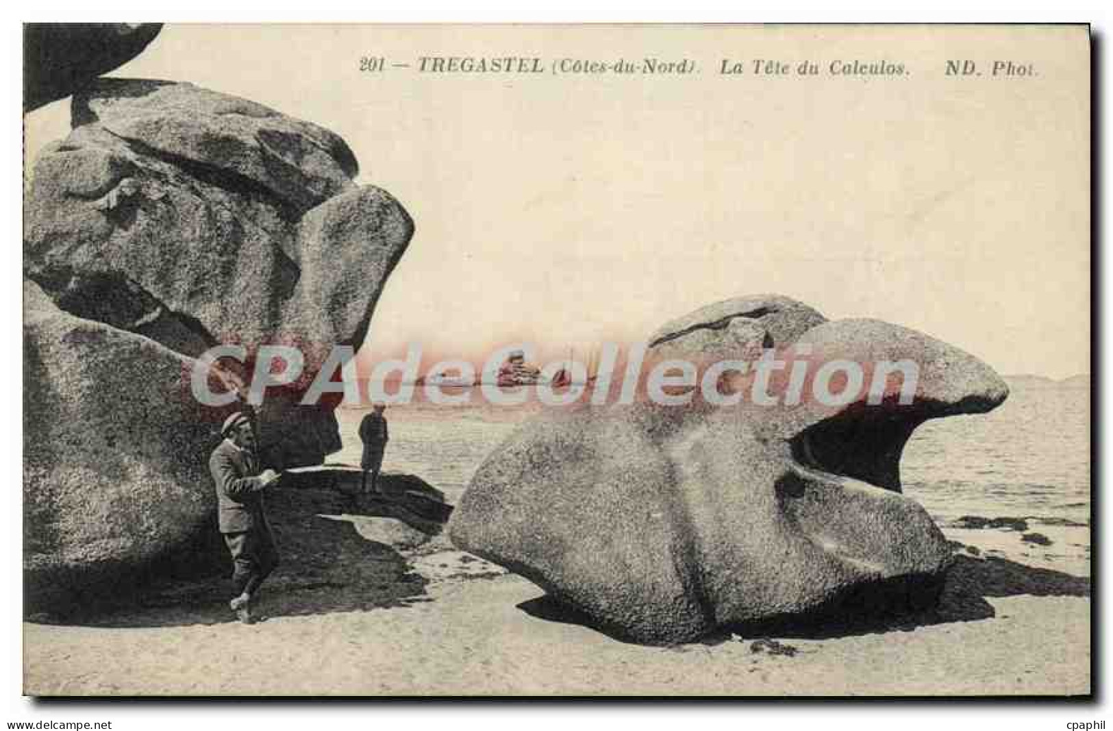 CPA TREGASTEL tête du Calculos