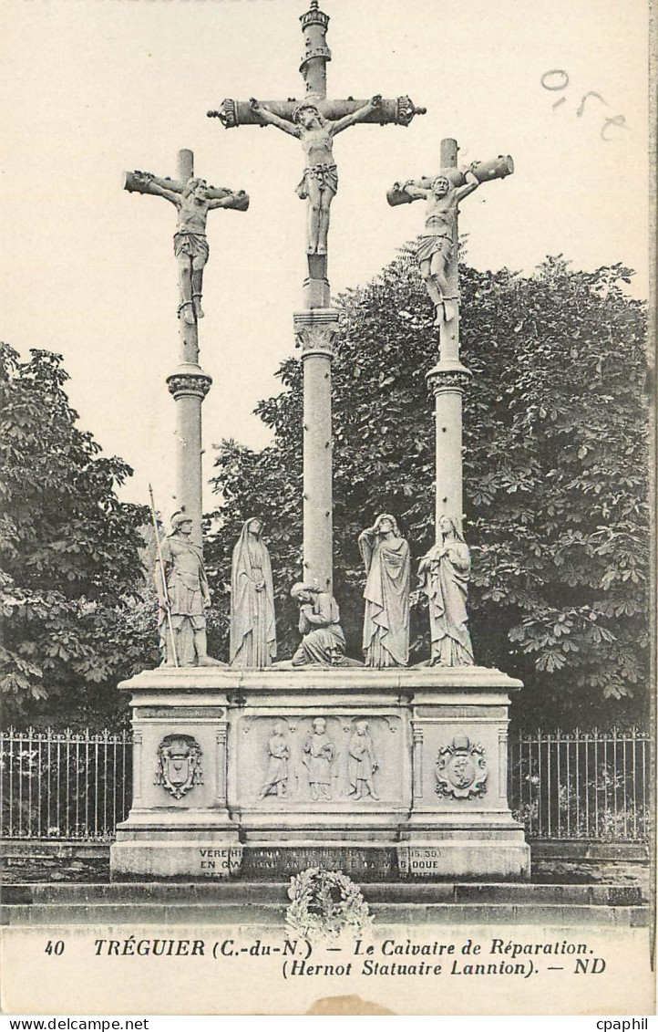 CPA Treguier C du N Le Calvaire de Reparation