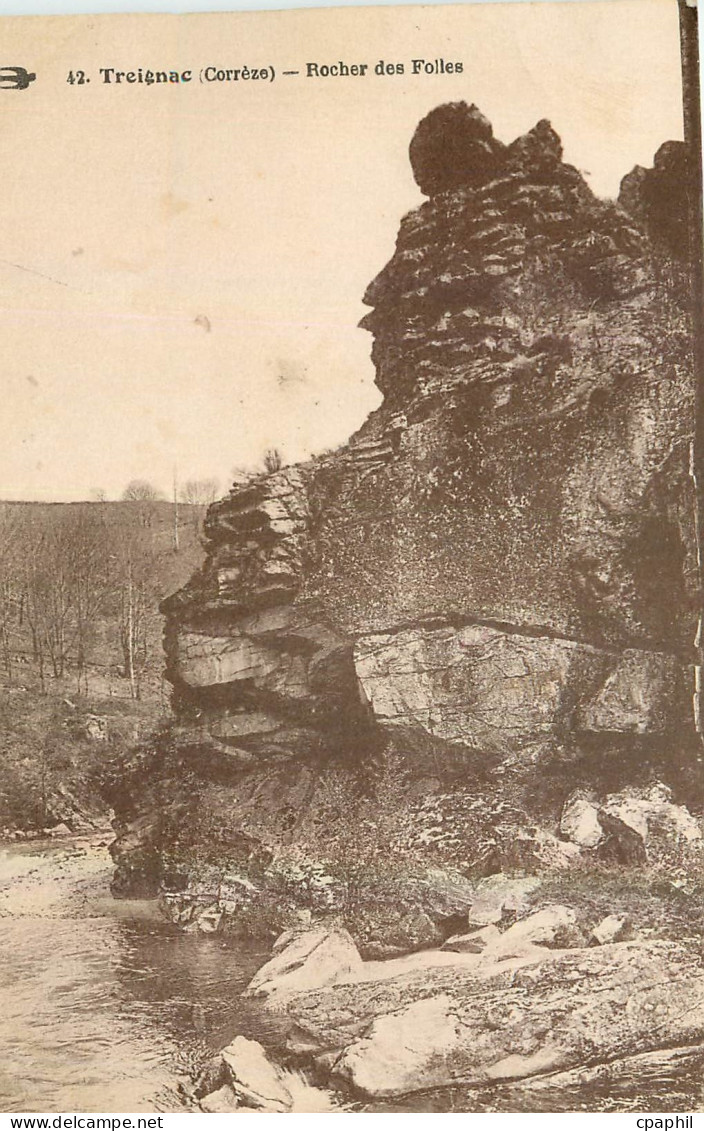 CPA Treignac Correze Rocher des Folles