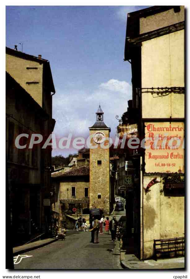 CPA Trevoux Ain la Grand'Rue au fond la Tour de l'Horloge