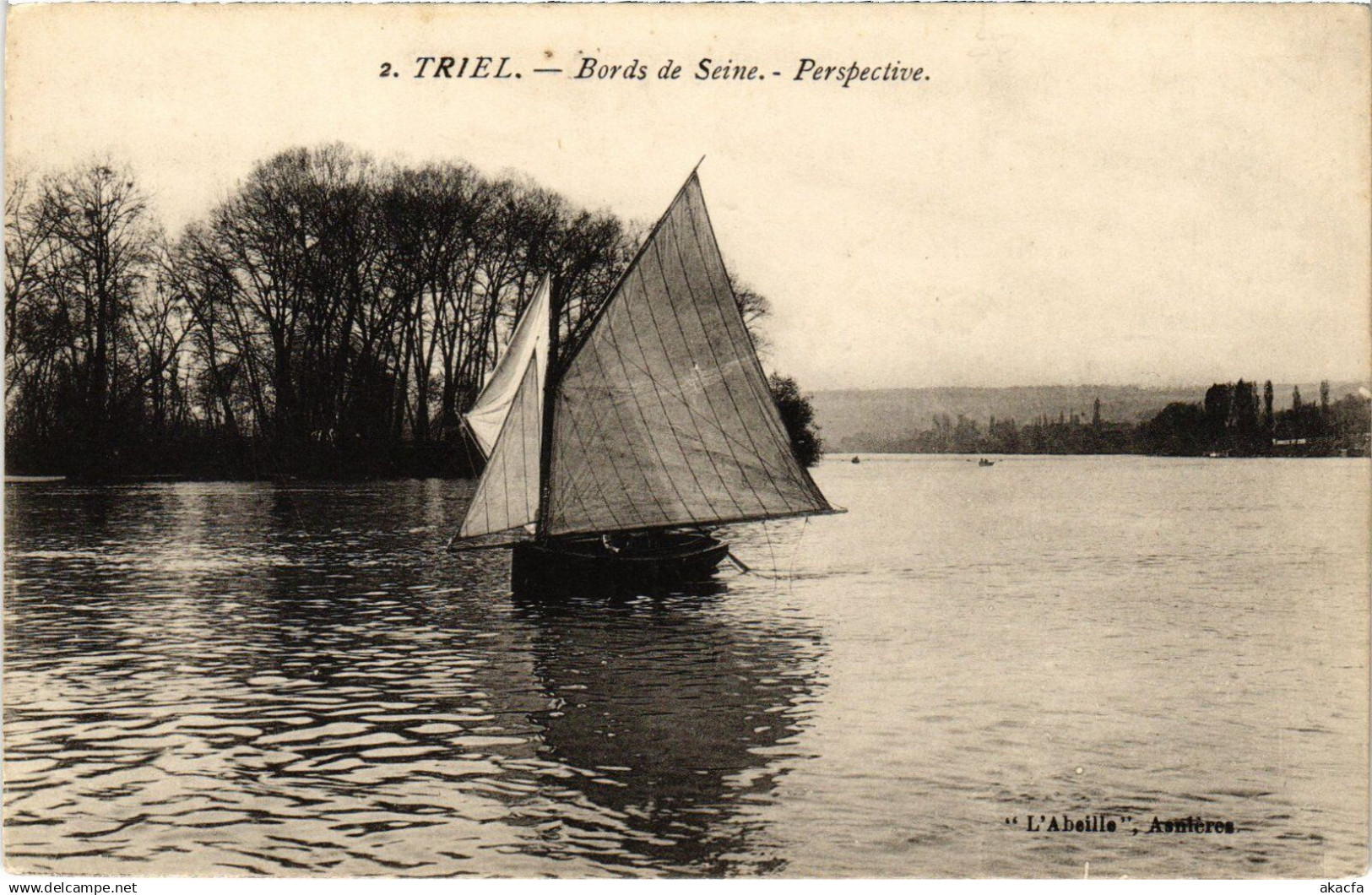 CPA TRIEL-sur-SEINE Bords de Seine - Perspective (1385325)