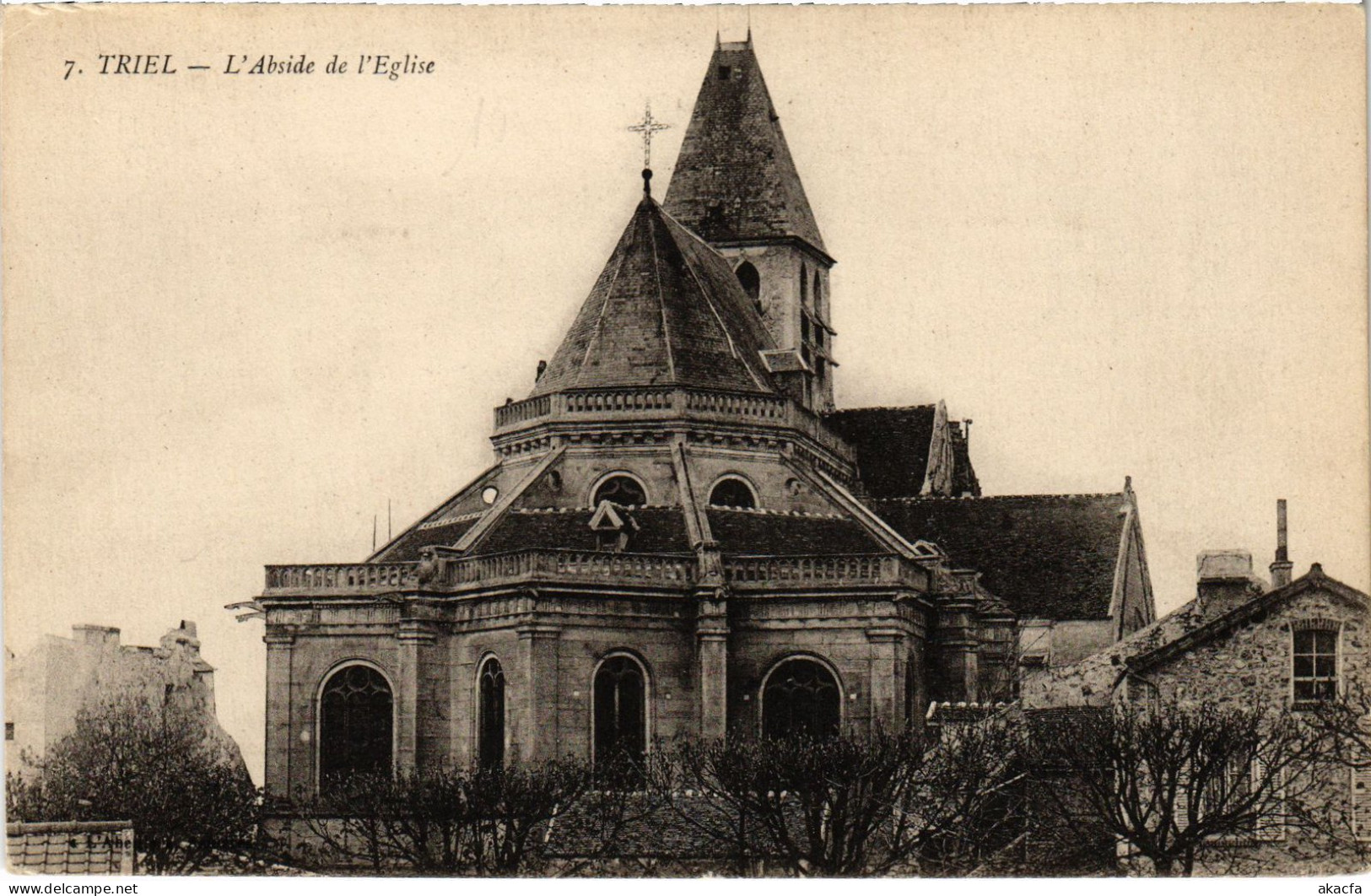 CPA TRIEL-sur-SEINE L'Abside de l'Eglise (1386133)
