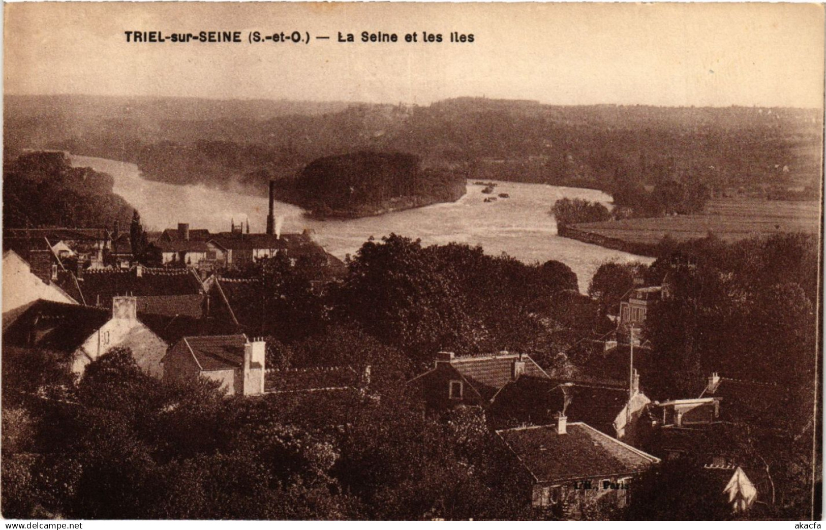 CPA TRIEL-sur-SEINE - La SEINE et les iles (353079)