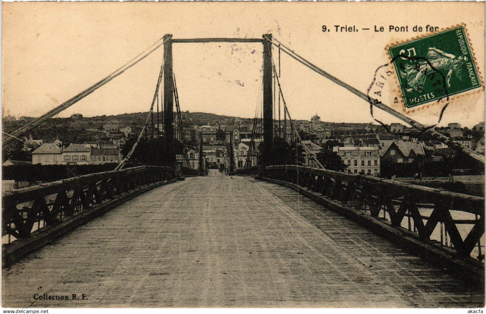 CPA TRIEL-sur-SEINE Le Pont de fer (1385081)