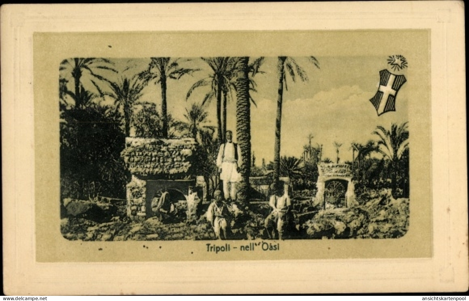 CPA Tripoli Tripolis Libyen, Nell'Oasi