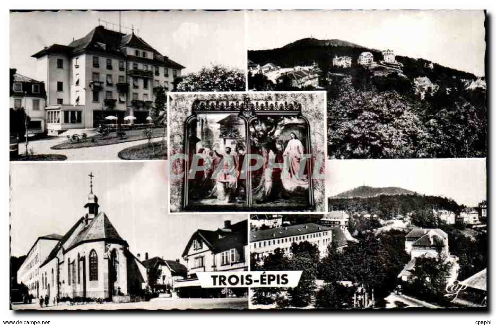 CPA Trois Epis Centre de repos Vues generales Apparition Chapelle