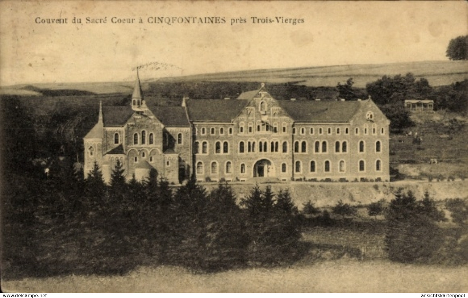 CPA Trois Vierges Troisvierges Luxemburg, Cinqfontaines, Couvent du Sacré Coeur