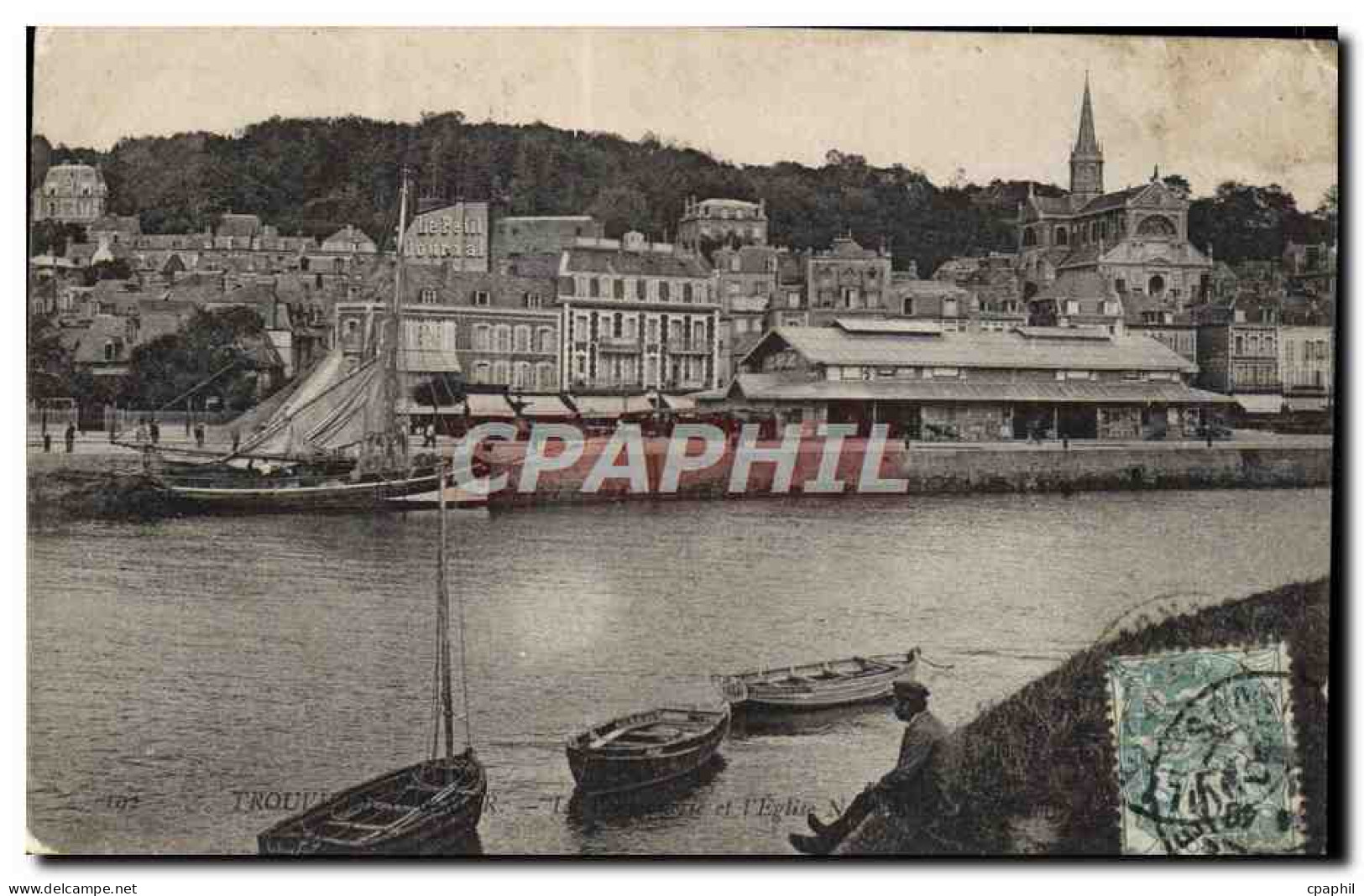 CPA Trouville Bateau