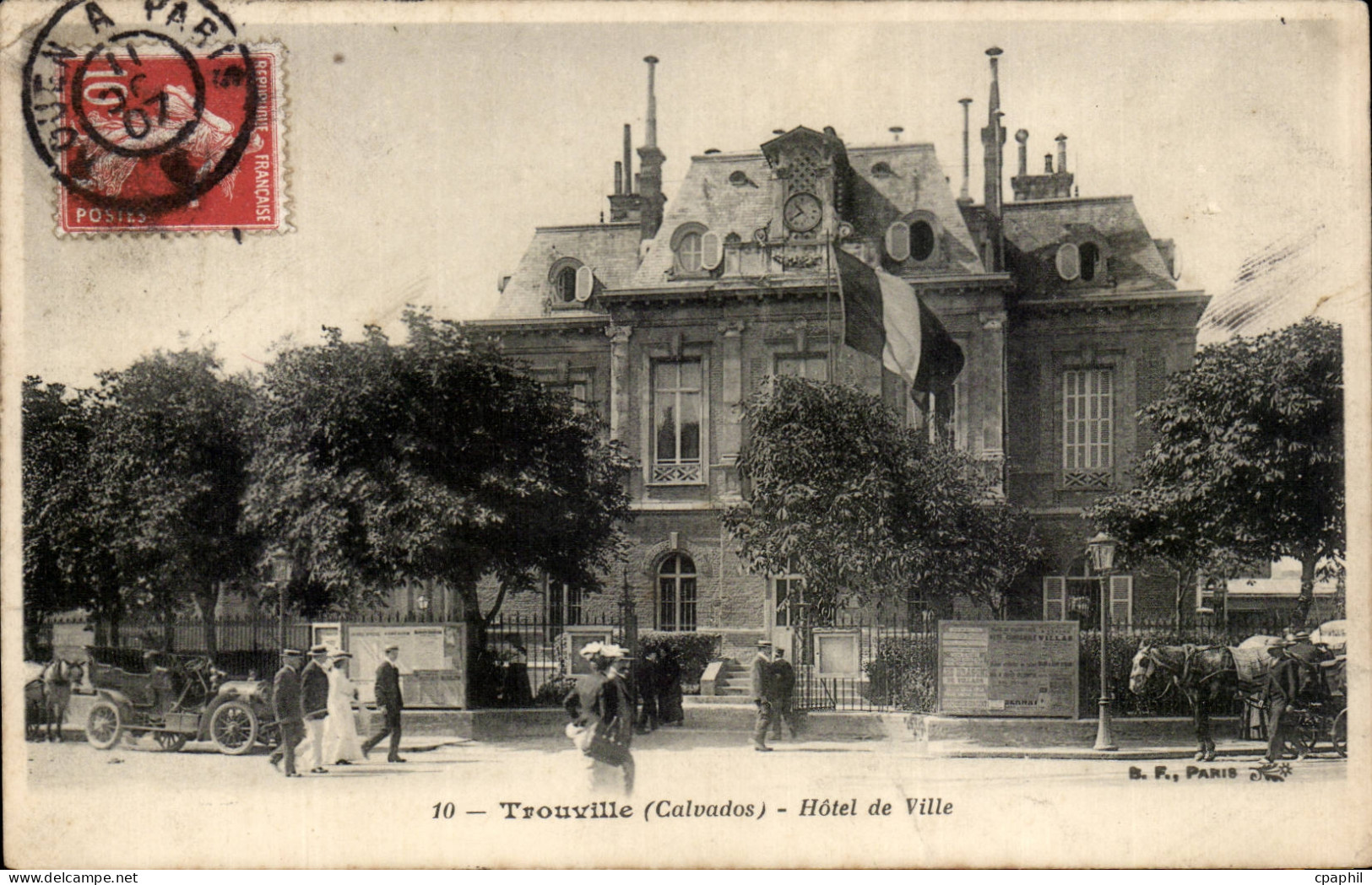 CPA Trouville Hotel de ville