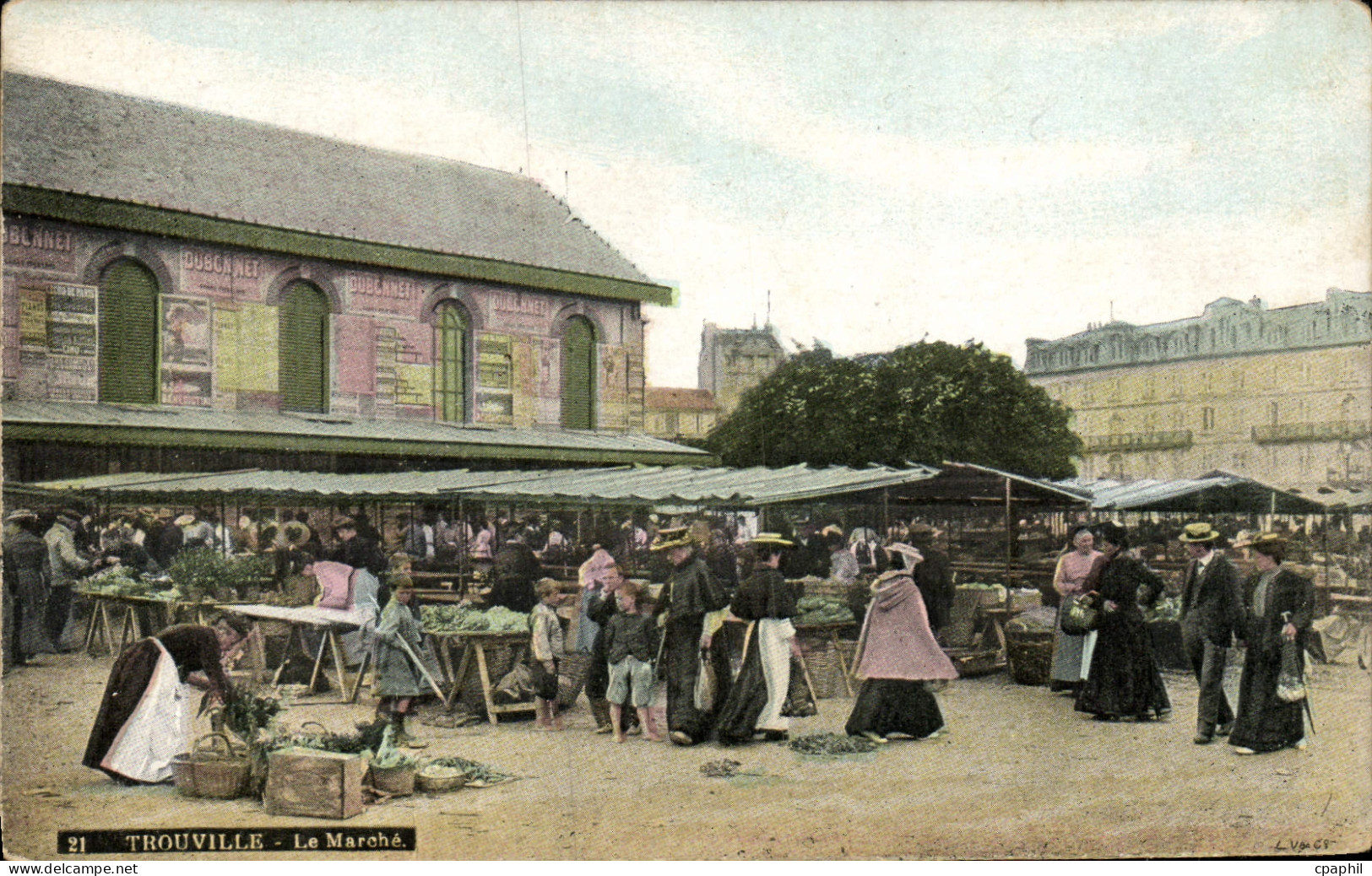 CPA Trouville Le marche