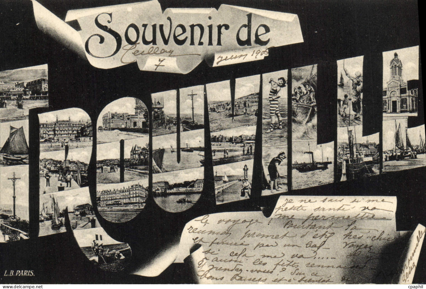 CPA Trouville Souvenir