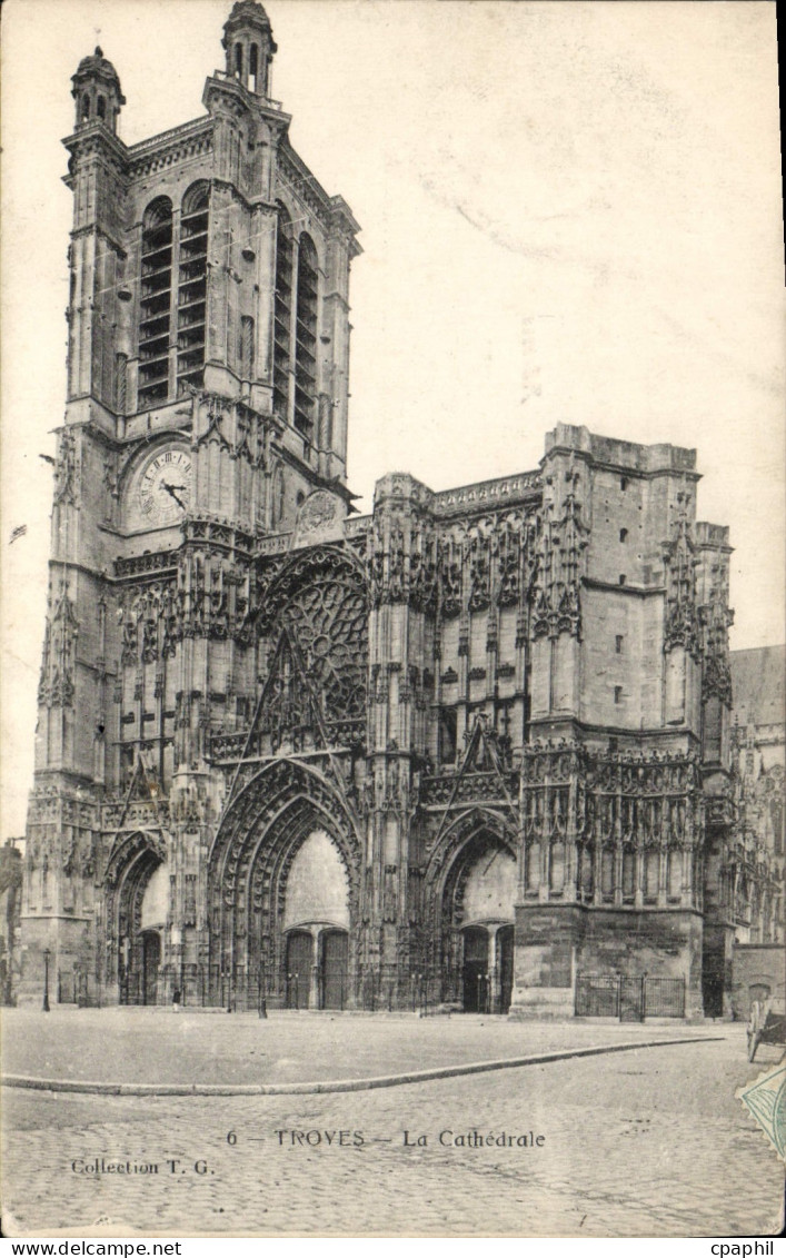 CPA Troyes La Cathedrale