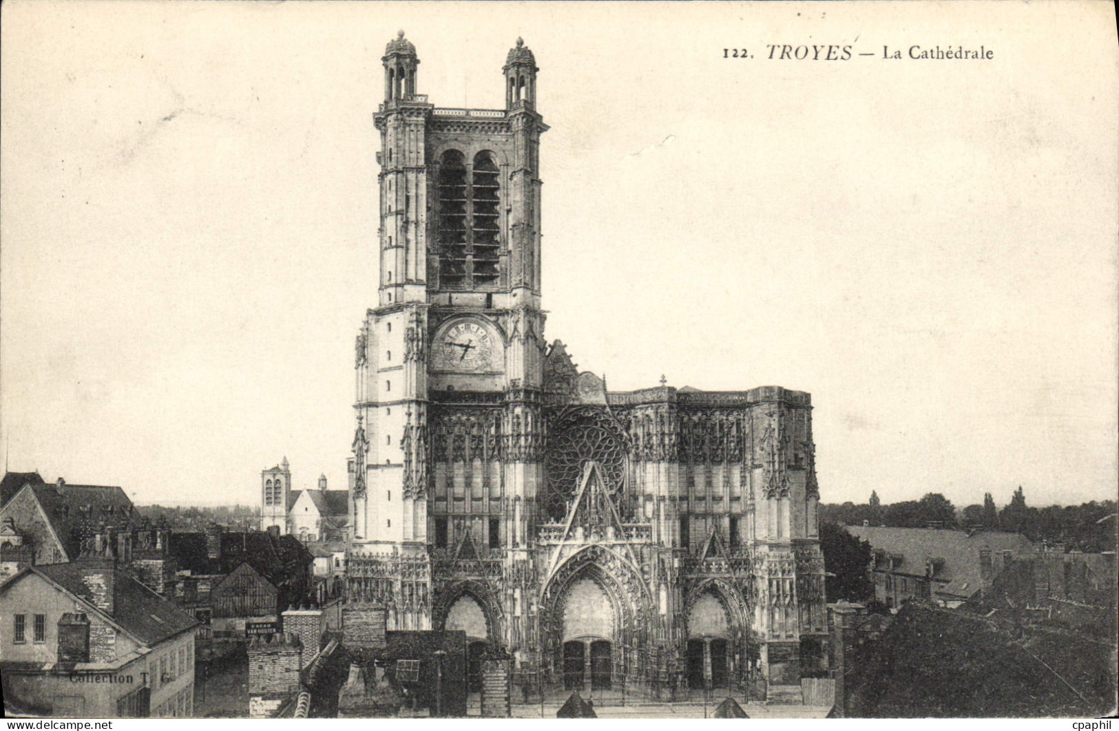 CPA Troyes La Cathedrale