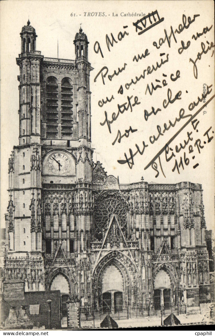 CPA Troyes La Cathedrale