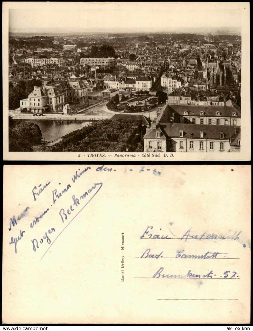 CPA Troyes Panorama Côté Sud, Troyes 1910