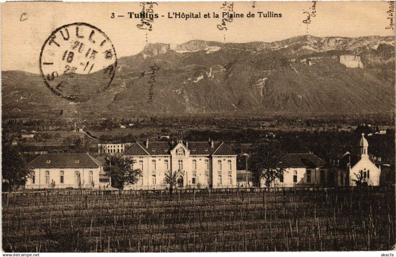 CPA TULLINS - L'Hopital et la Plaine de TULLINS (652922)