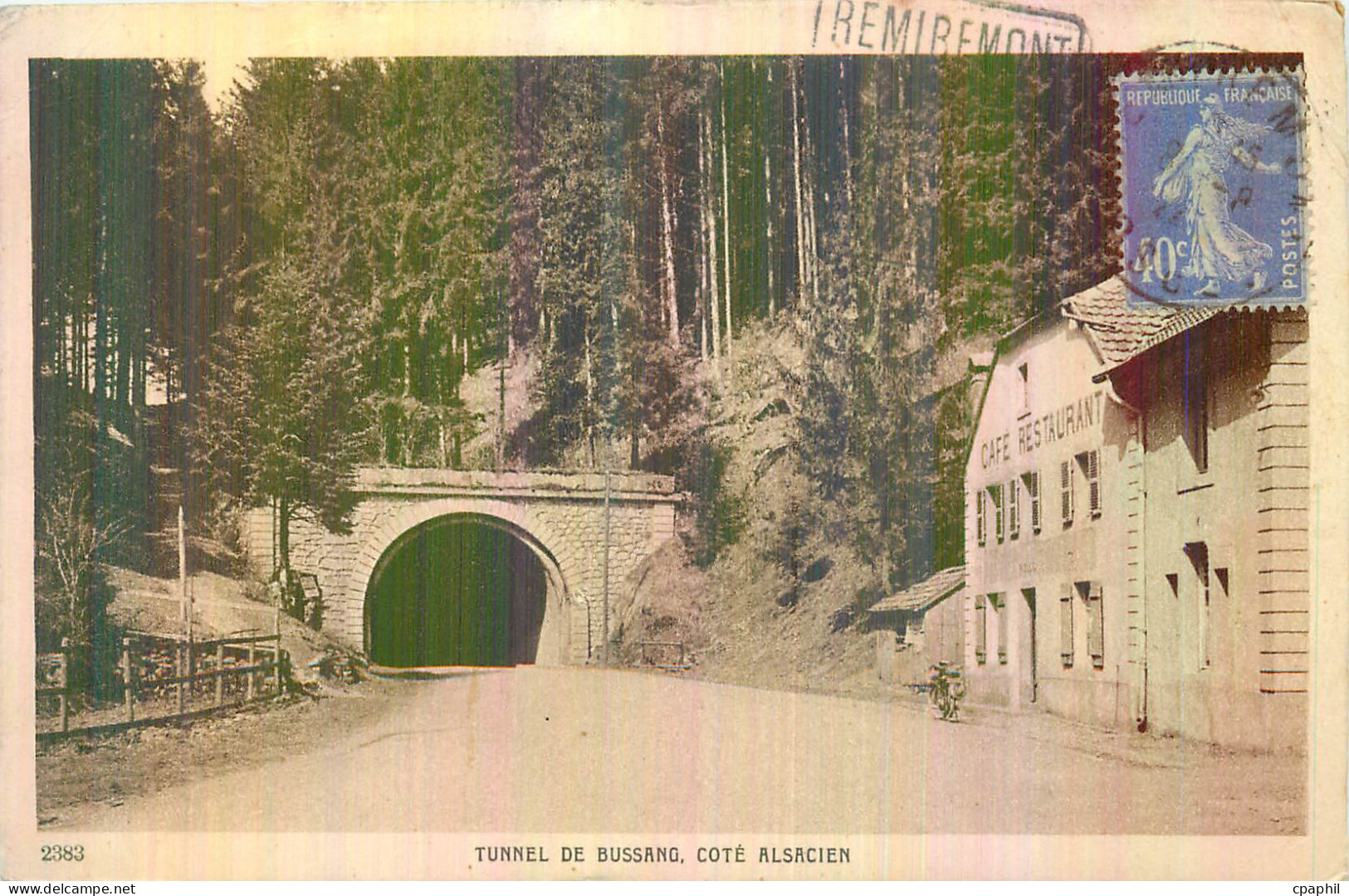CPA Tunnel de Bussang Cote Alsacien