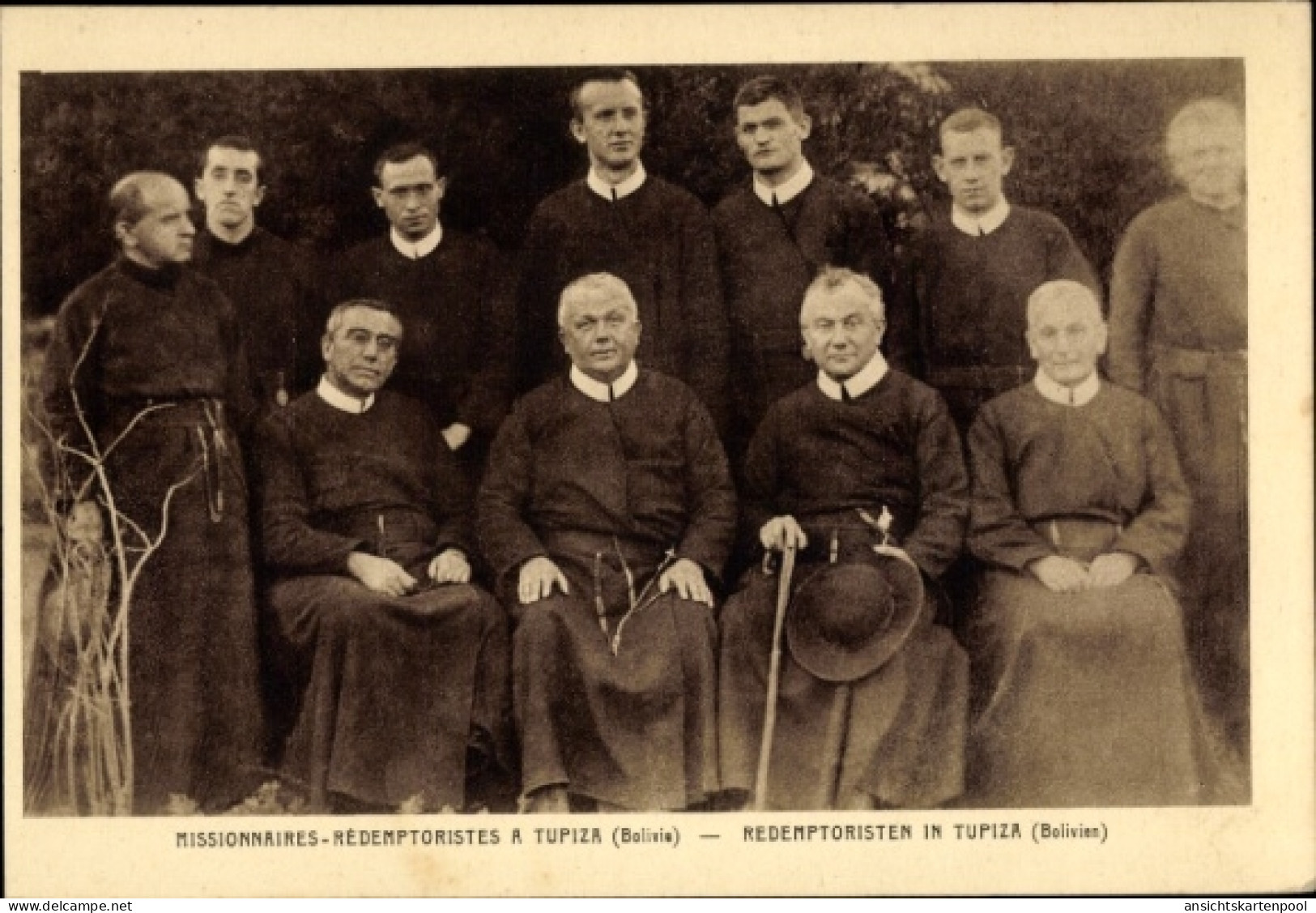 CPA Tupiza Bolivien, Missionare, Redemptoristen, Gruppenportrait