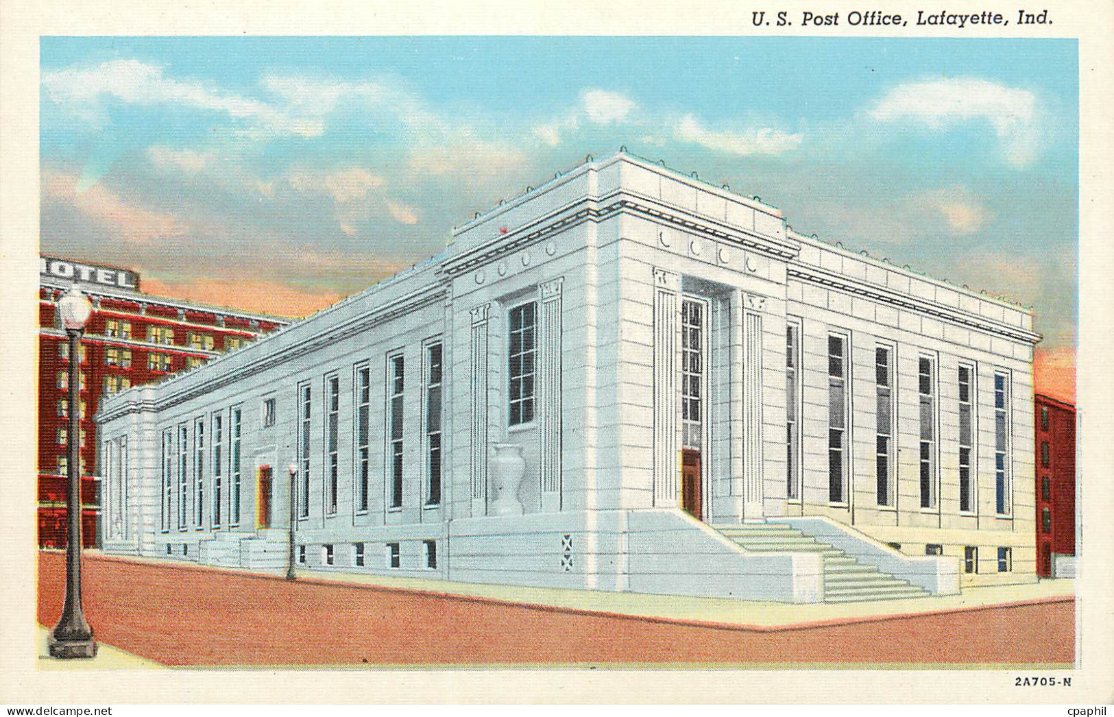 CPA U S Post Office Lafayette Ind