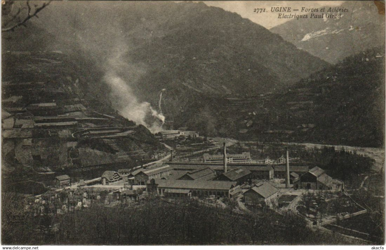 CPA UGINE Forges et Acieres - Electriques Paul Girod (1191743)