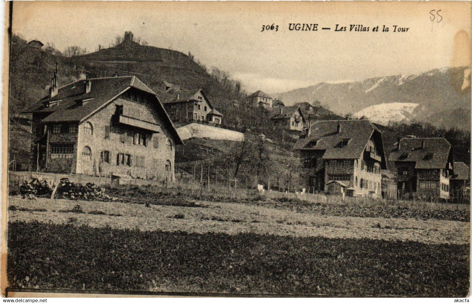 CPA UGINE - Les Villas et la Tour (659175)