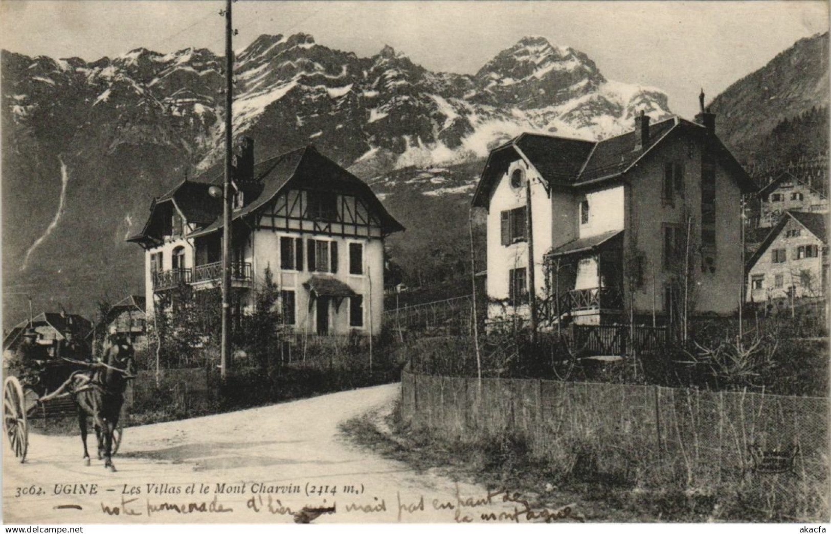 CPA UGINE Les Villas et le Mont Charvin (1191769)
