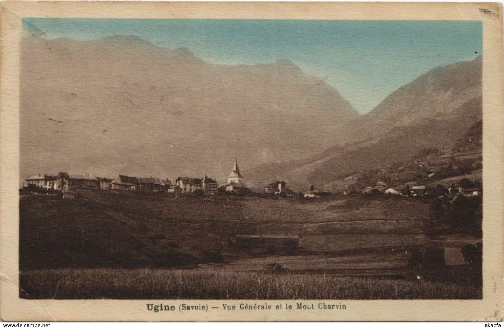 CPA UGINE Vue Generale et le Mont Charvin (1191564)