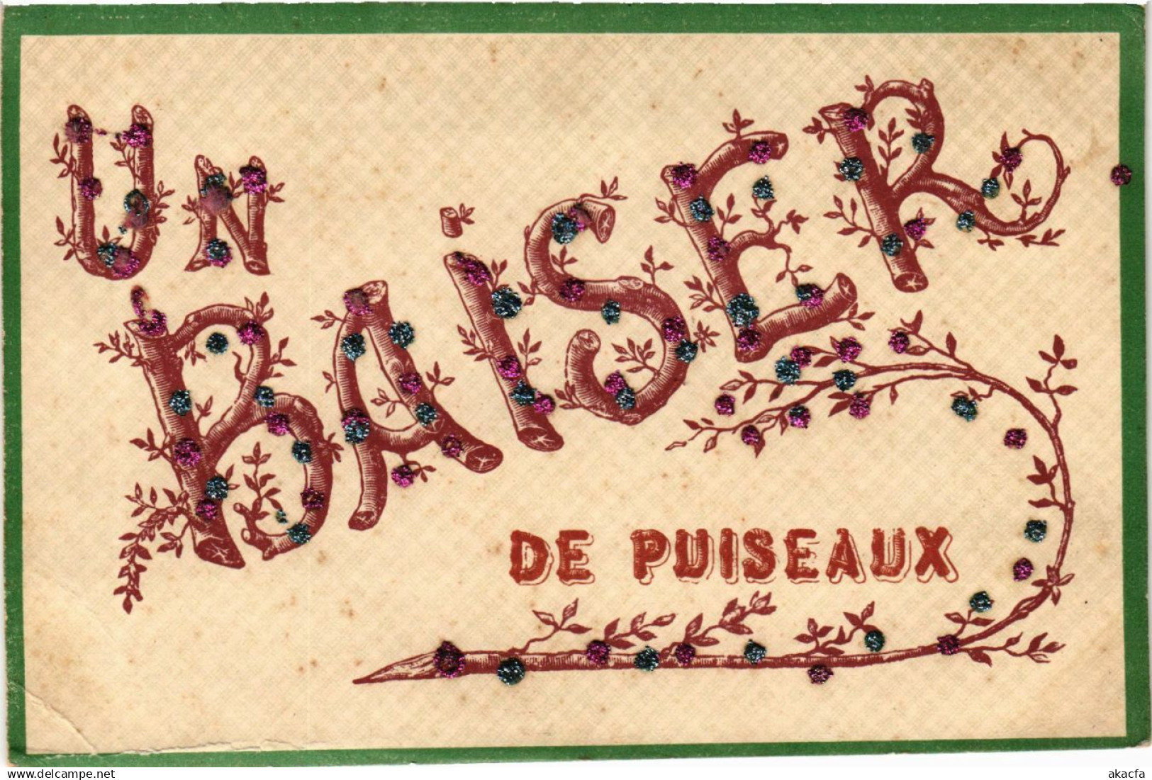 CPA Un baiser de PUISEAUX (864488)